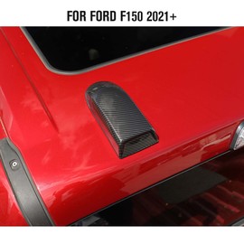 Jimen Compatible with Ford F150 2021-2023, 2PCS Roof Antenna Cover Radio Signal Antenna Decoration Trim Cover (Carbon Fiber)