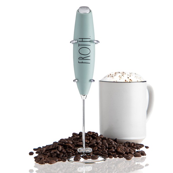 Rae Dunn Milk Frother- Handheld Electric Drink Mixer, Handheld Electric
