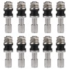 GEARZAAR 10x Stainless Steel Wheel Tire Valve Stems Hight Pressure
