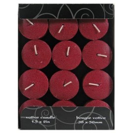 Candle Lite® 1276565 Classics Juicy Black Cherries Votive Candle, 1.5" X 2" (Pack of 12)