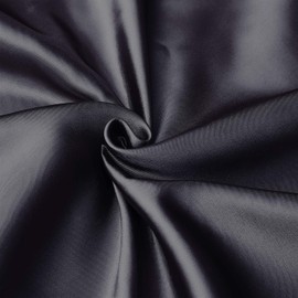 Set of 2 Satin Pillow Covers Envelope Pillowcase for Skin Beauty Hair Double Sided Silk Smooth Material Anti-Static (43*63, Black)