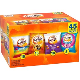 Pepperidge Farm Goldfish Snacks, Variety Pack, 45-count
