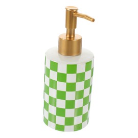 Mikinona Large-Capacity Refillable Soap and Lotion Dispenser Stylish Ceramic Pump Bottle for Bathroom and Travel Portable Shampoo Container with Smooth Surface Design