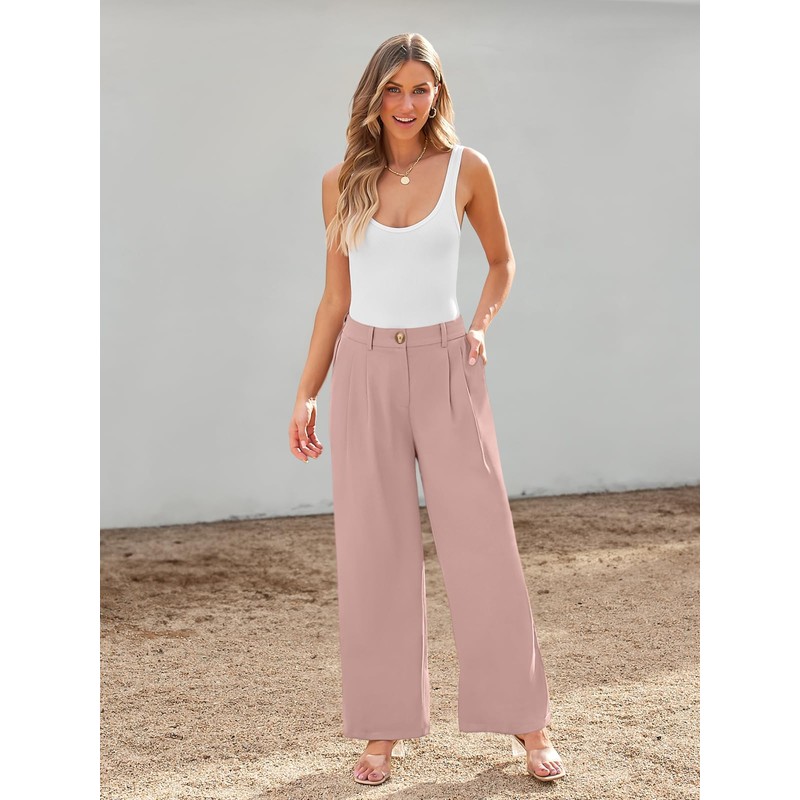 LILLUSORY Wide Leg Dress Work Pants Womens Palazzo Flowy 2025