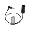 SZRMCC Low Profile XLR 3 Pin Male to Latch 3.5mm