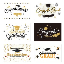 6 Pcs Graduation Card Set, Graduation Gifts with Matching Envelopes & Sealing Stickers,Congratulations Card Good Luck Cards Funny Graduations Cards Graduations Gifts