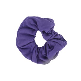 Jumbo Cotton Scrunchie Hair Tie - Purple