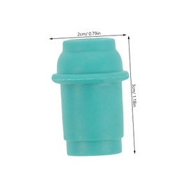 PACKOVE 10pcs Durable Cupping Pump Connectors Replacement Nozzles for Cupping Therapy Easy Installation Vacuum Pump Tips for Home Use Green