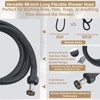YSNOL Adjustable Shower Slide Bar with 5-Function Handheld Shower Head,