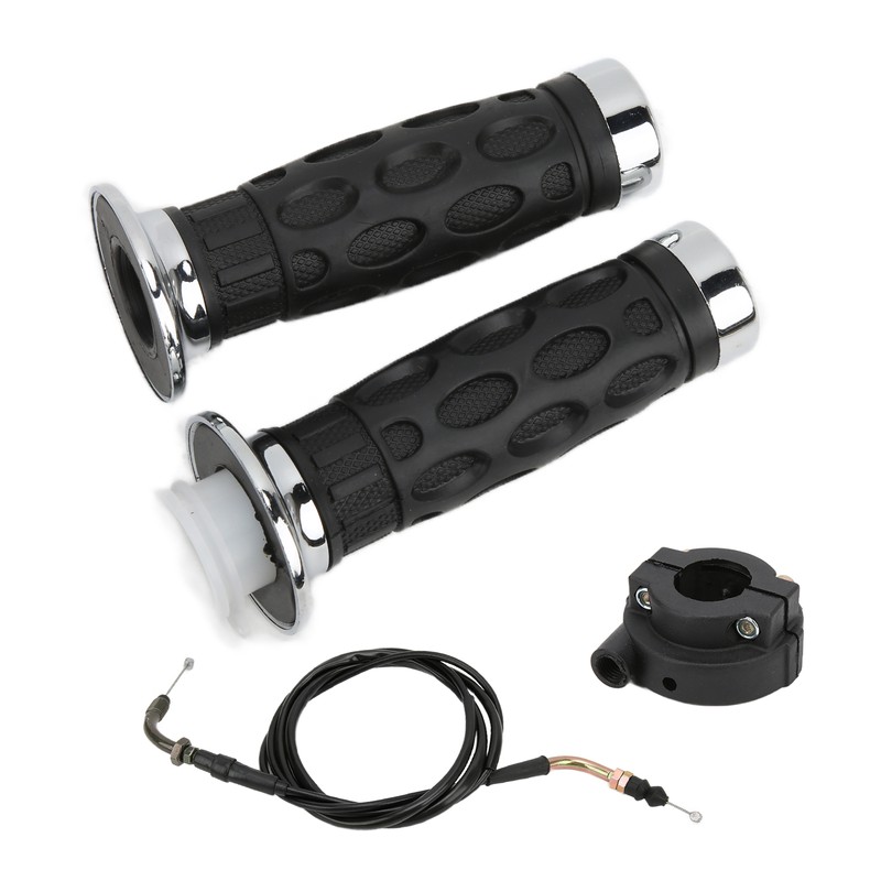 7/8in Twist Throttle Grips with Cable Housing Holder for GY6