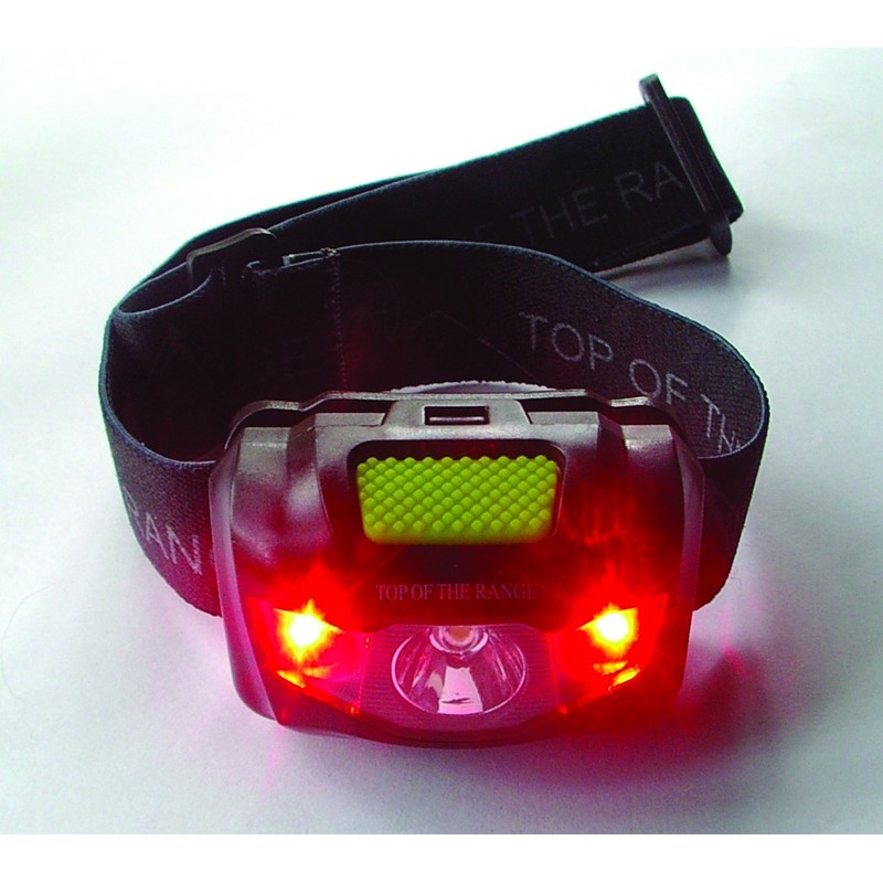 Top of The Range Head Torch - Black, One Size