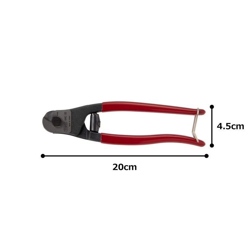 Tone WMC-200 Wire Mini Cutter, Red, Total Length 7.9 inches