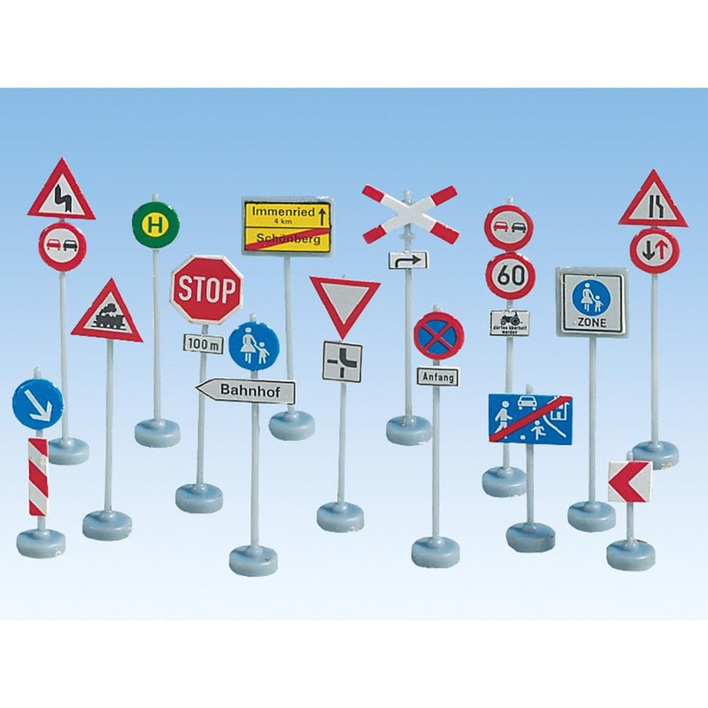 Noch 60521 Assorted Traffic Signs Landscape Modelling