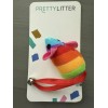 CA&T Pretty Litter Rainbow Mouse Cat Toy with Bell Tail