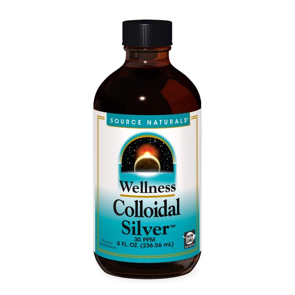 Source Naturals Wellness Colloidal Silver 30 ppm, Supports Physical Well Being* - 8 Fluid oz