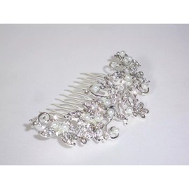 treasuresbyevieus.etsy.com Rhinestone pearl comb, rhinestone hair comb bridal hair comb wedding tiara
