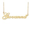 Aoloshow Giovanna Name Necklace Heart Charm Pendant 18k Gold Plated