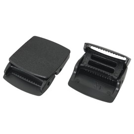 ZZLZX 6PCS Plastic Belt Buckle Belt Buckle Through Security Tactical Belt Buckle Head Quick Release Removal Tactical Belt Buckle For 1.4-1.5 inch Wide Belts Webbing Black, Black, 60X46X12mm