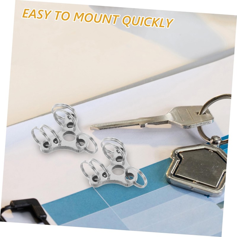 Outanaya Stainless Steel Keychain Carabiner Clip Multi-Key Organizer for Outdoor