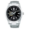 Seiko Selection Men's Mechanical Watch, silver/black, Open Heart Model