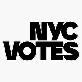 Copy of Copy of Copy of NYC Vote New York Democrat America USA New York City Trump Politics Sticker Bumper Sticker Vinyl Decal 5"