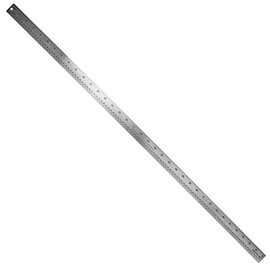 Pacific Arc Stainless Steel Ruler with Inch and Pica Measurements, 36 Inches Rubber Backed