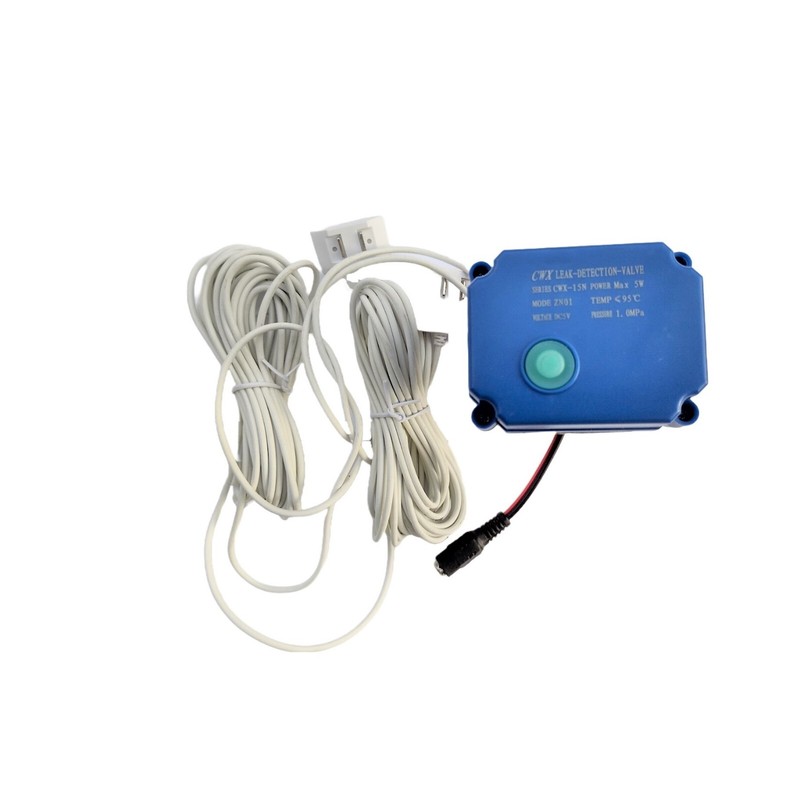 WCX Automatic Shutoff valve 3/4" water leak detector, alarm,2 sensors,