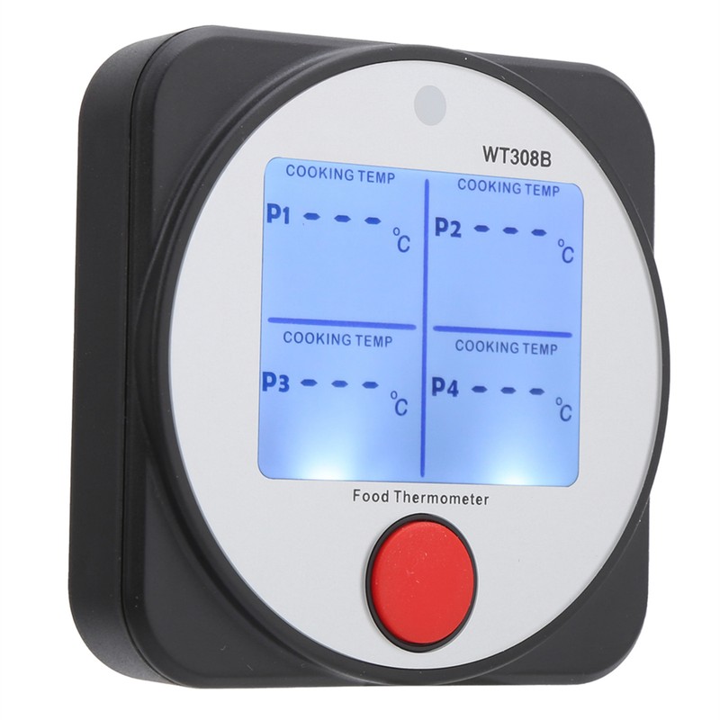 WT308B ‑40~300℃ Digital Food Thermometer Wireless Stainless Steel Dual Probe