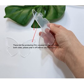 Set of 10 Blank Clear Acrylic Butterfly Table Place Cards,DIY Wedding Place Cards,Modern Table Settings for Celebrations Birthday Party Wedding Anniversary Engagement