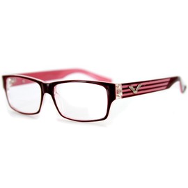 Aloha Eyewear Viewpoint Fashion Bifocal Readers with Vintage Retro Design for Youthful, Stylish Men (Brown & Pink +1.00)