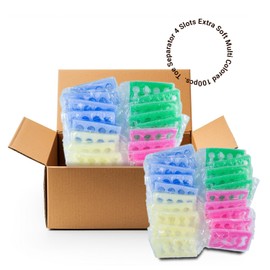LIKO - Toe Separator 4 Slots Extra Soft Multi Colored 100pcs