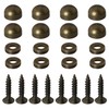 DGBRSM 8pcs Pure Brass Decorative Screws with Caps Used as