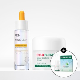 [Exclusive composition] Dr. G Vita Clear Gluta Shot Serum 30mL + Red Soothing Cream 2nd Generation 50mL: Dr. G [단독구성]닥터지 비타클리어 글루타샷 세럼 30mL + 레드 수딩 크림 2세대 50mL : 닥터지
