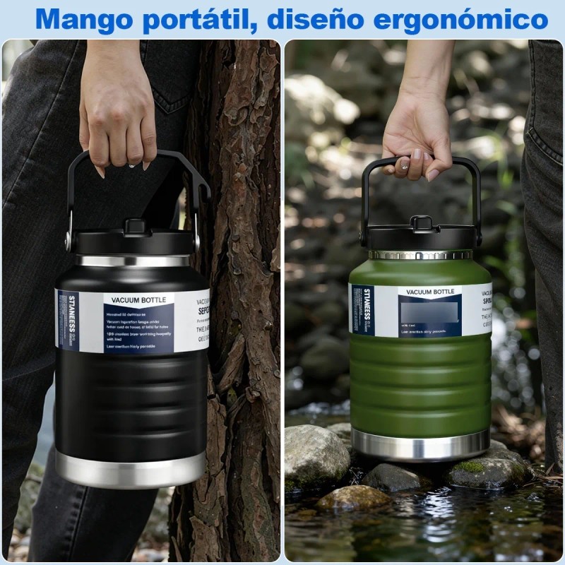 Termo De Gran Capacidad, Acero Inoxidable 304, 2 Litros
