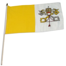 US Flag Store Vatican City Flag, 12 by 18-Inch