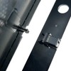 Plasterboard Access Panel Black 100x100mm Soft Closing Polished PVC