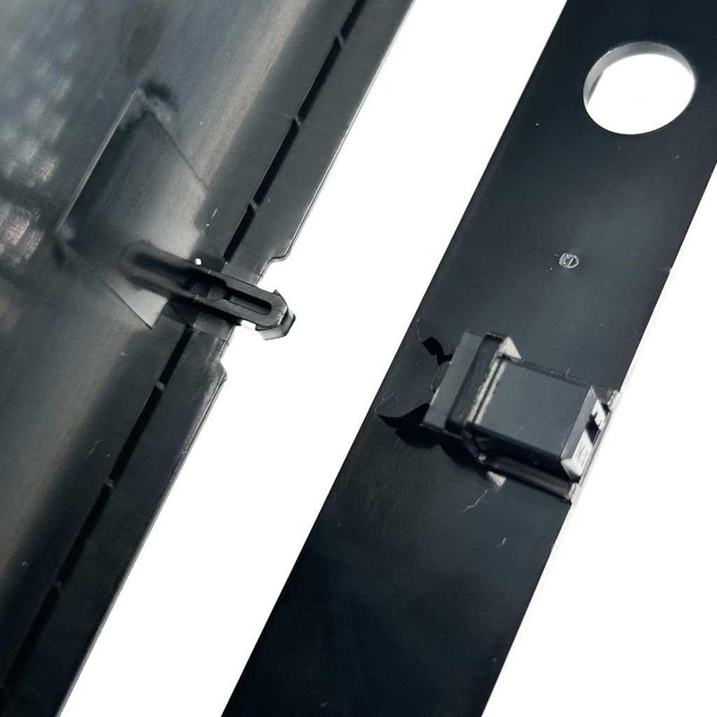 Plasterboard Access Panel Black 100x100mm Soft Closing Polished PVC