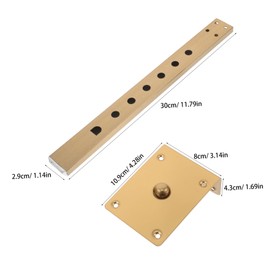 Healeved Salon Chair Headrest Bracket: Lift Headrest Bracket Replacement Stainless Steel Barber Hairdressing Chair Hair Salon Equipment Accessory Golden