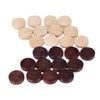 Amagogo 24 Draughts Lady Wooden Backgammon e for Family Parties