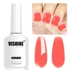 Vishine Neutral Gel Nail Polish 16ml Watermelon Red Color Jelly,