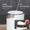 Bremermann bathroom series Savona cosmetic bin with a swing lid,