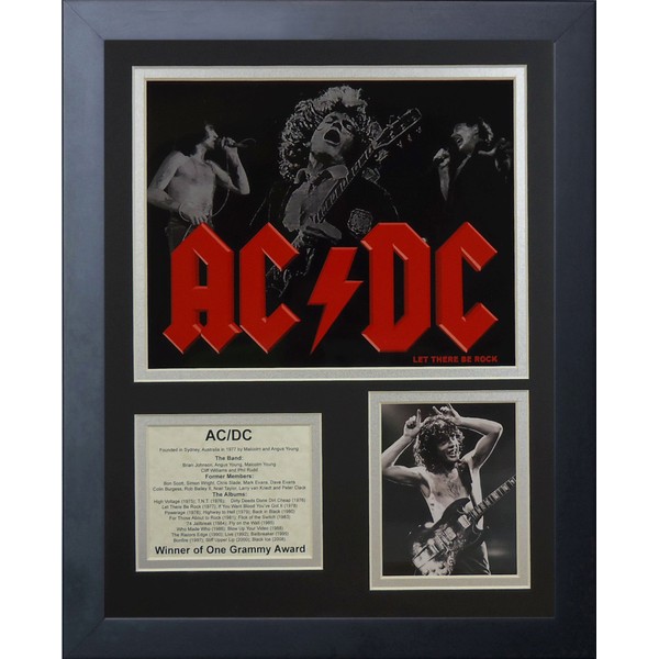 Legends Never Die AC/DC Framed Photo Collage, 11 by 14-Inch