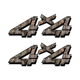 Decals 4x4 Sticker Set for Chevy, GMC, Sierra, Silverado Truck Timber Camouflage Hunting camo