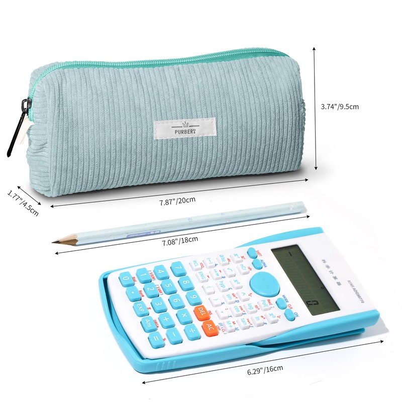 Purbert Pencil Bag Pen Case, Soft Corduroy Small Pencil Pouch
