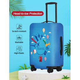 URBEST Luggage Cover Protector Suitcase Anti Scratch Dirt Covers, Fits 23"-26" Luggage City Travel
