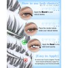 Natural Lash Clusters Wispy Eyelash Clusters 8-14mm Natural Bunny Cluster
