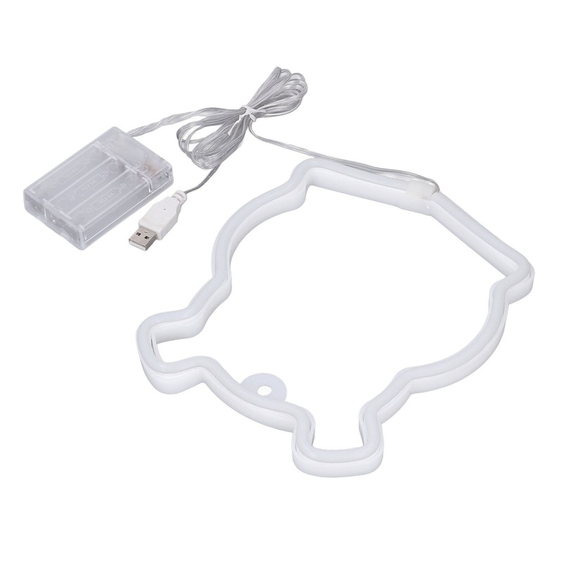 Neon Light LED Bear Shaped Neon Sign Battery Operated USB