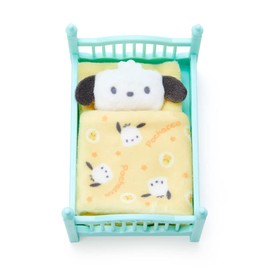 Sanrio 410730 Pochacco Miniature Bed, Pochacco, Miniature Collection, Character, 3.7 x 2.4 x 2.4 inches (9.5 x 6 x 6 cm)