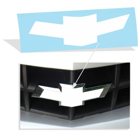 Front Bowtie Overlay Decal - 2010-2013 Camaro - (Color: Gloss White)