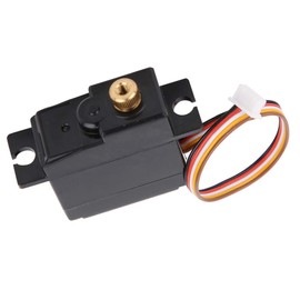 KIMISS Wltoys RC A959 Steering Servo Metal Gear Servo Black Metal Gear Servo Upgrade Spare Parts Accessories Suitable for Wltoys A949 A959 1 18 RC Car